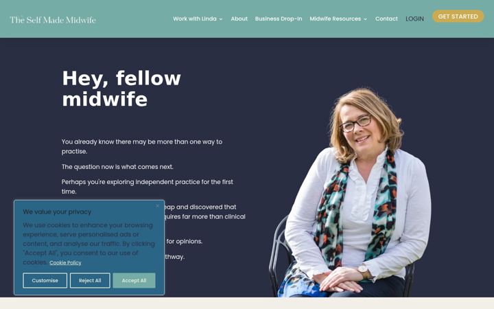 Screenshot of lindalilwall.com
