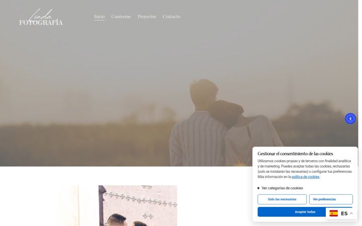 Screenshot of lindamandaflores.com