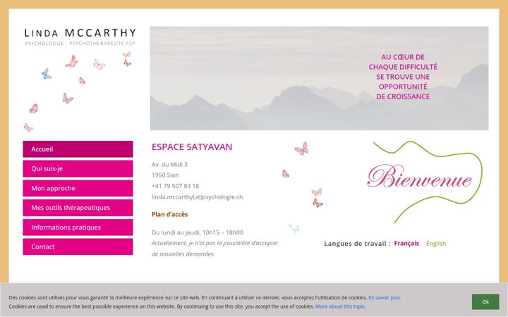 Screenshot of lindamccarthy.ch