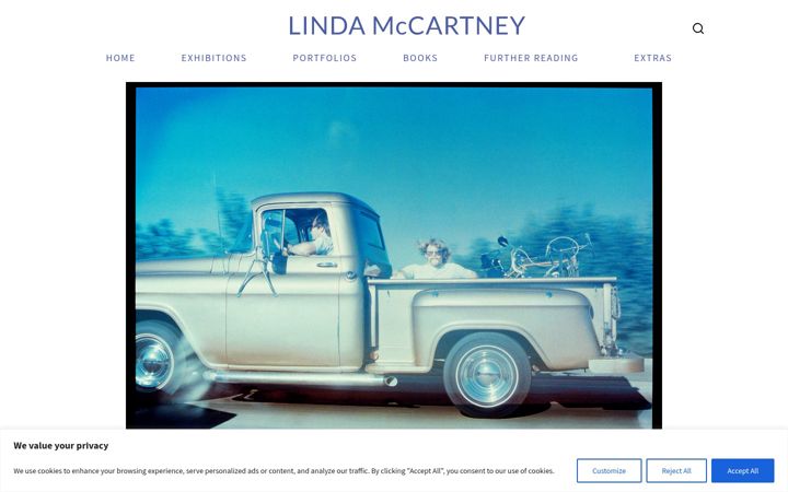 Screenshot of lindamccartney.com
