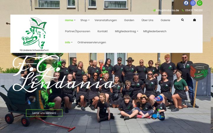 Screenshot of lindania.de