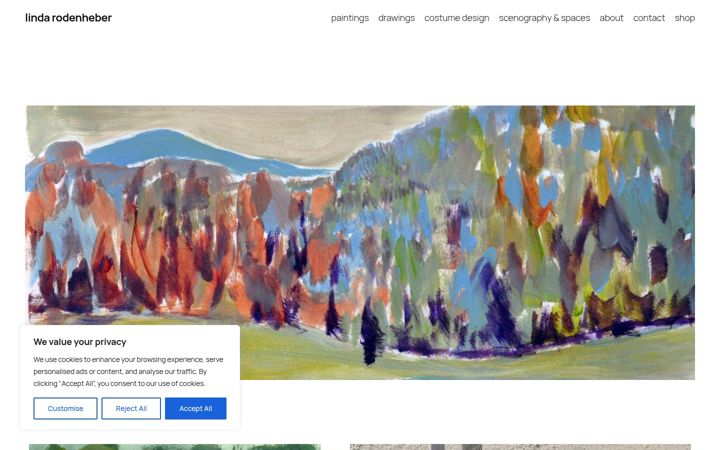 Screenshot of lindarodenheber.com