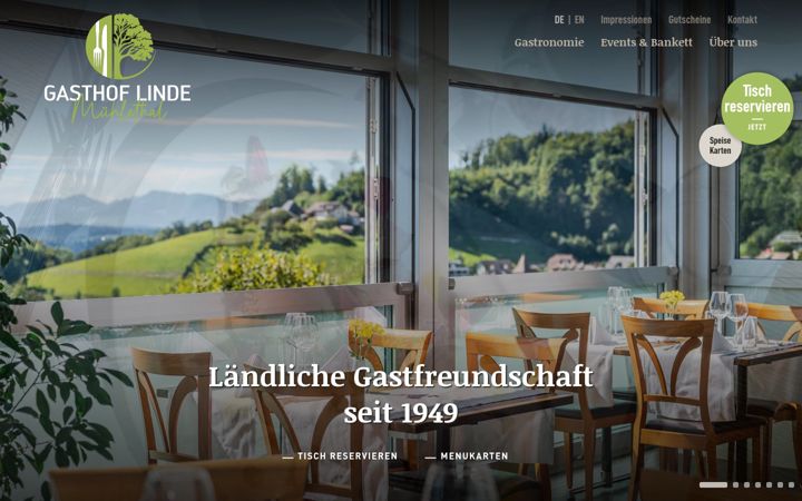 Screenshot of linde-muehlethal.ch