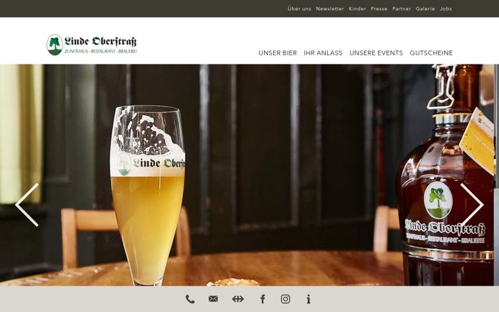 Screenshot of linde-oberstrass.ch