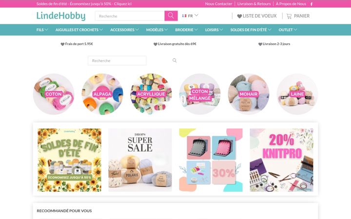 Screenshot of lindehobby.be