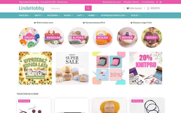 Screenshot of lindehobby.pl