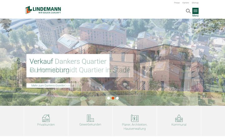 Screenshot of lindemann-gruppe.de