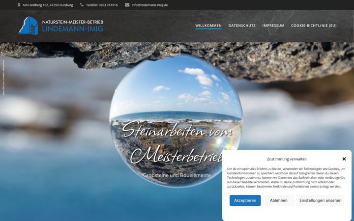 Screenshot of lindemann-imig.de