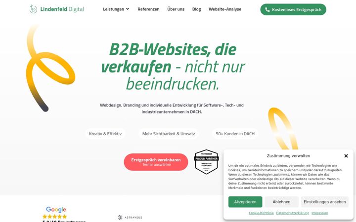 Screenshot of lindenfelddigital.de