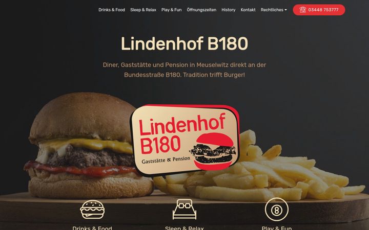 Screenshot of lindenhof-b180.de