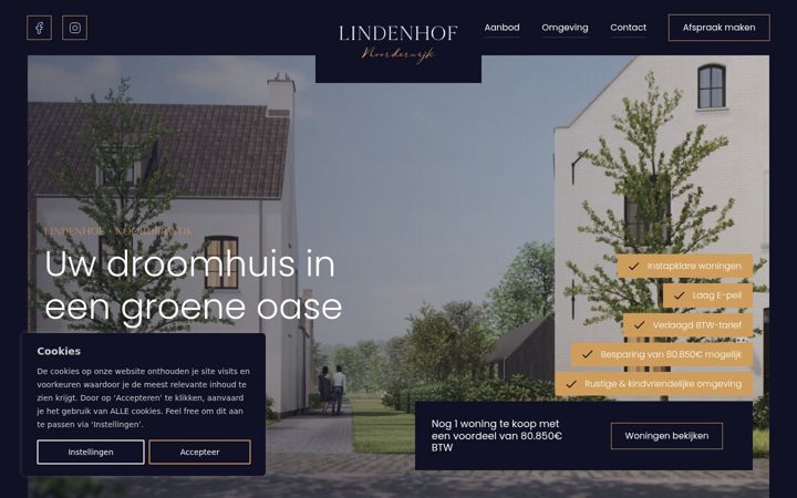 Screenshot of lindenhof-noorderwijk.be