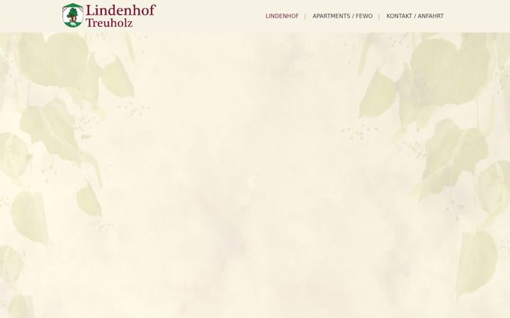 Screenshot of lindenhof-treuholz.de