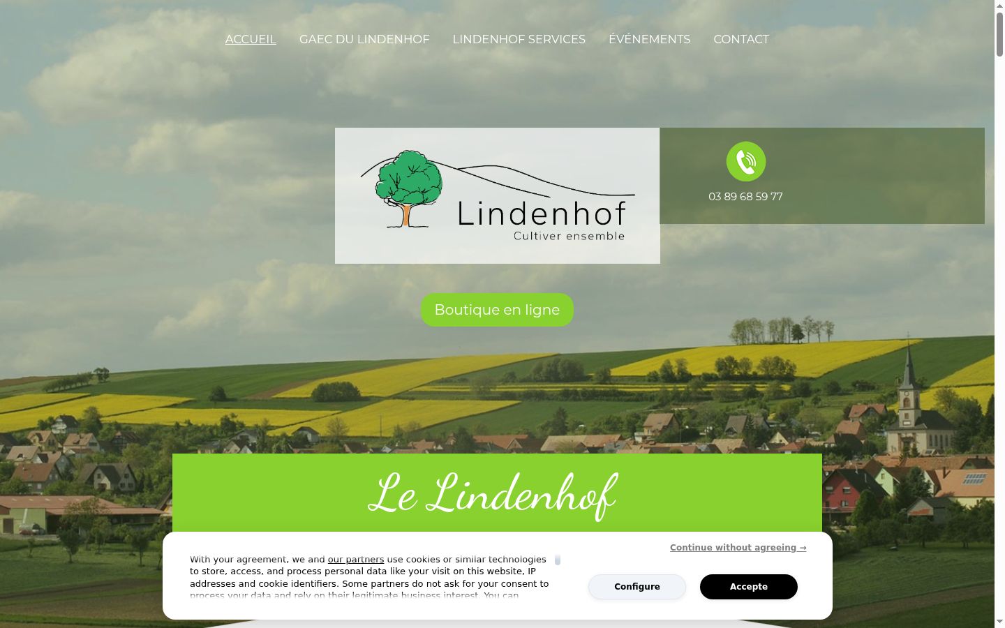 Screenshot tal-banner tal-kunsens muri qabel kwalunkwe interazzjoni