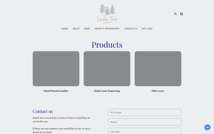 Screenshot of lindentreemarket.com