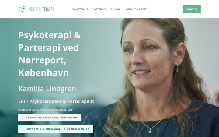 Posnetek zaslona lindgrenterapi.dk