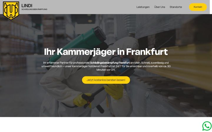 Screenshot of lindi-schaedlingsbekaempfung.de
