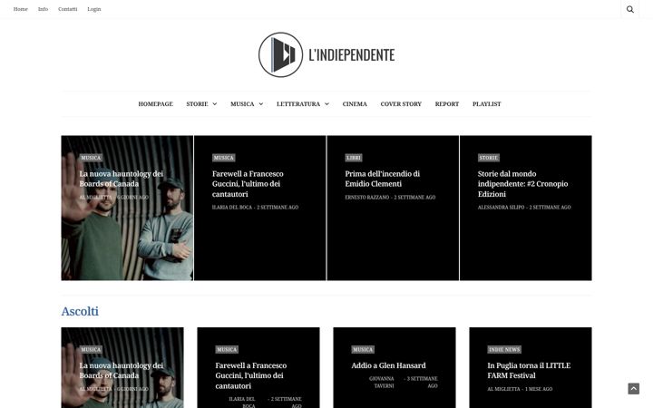 Screenshot of lindiependente.it