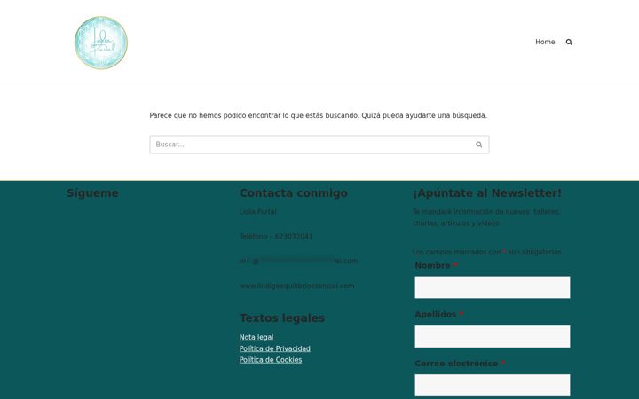 Screenshot of lindigaequilibrioesencial.com