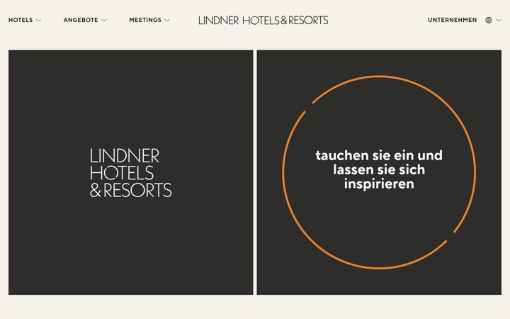 Snímek obrazovky lindnerhotels.com