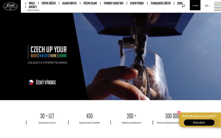 Screenshot of lindr.cz