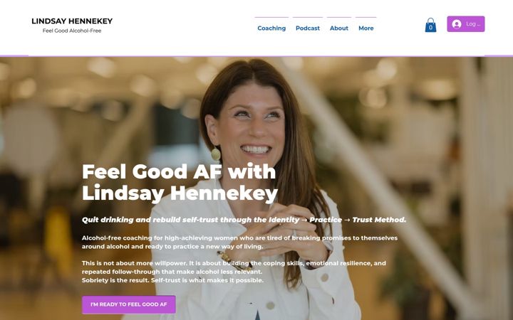 Screenshot of lindsayhennekey.com