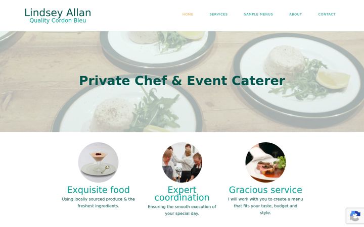 Screenshot of lindseyallan.co.uk
