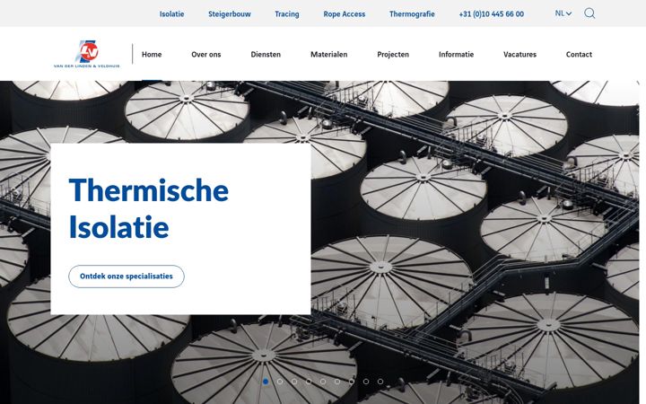 Screenshot of lindveld.nl