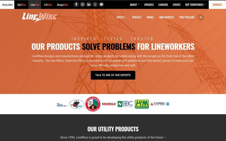 Screenshot of line-wise.com