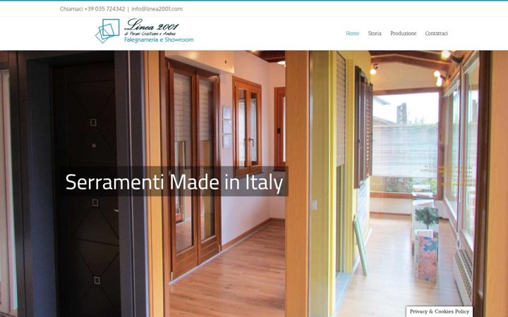 Screenshot of linea2001.com