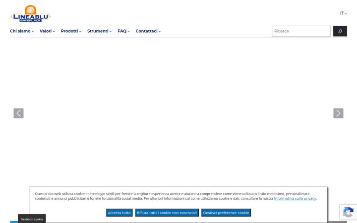 Screenshot of lineabluvernici.it