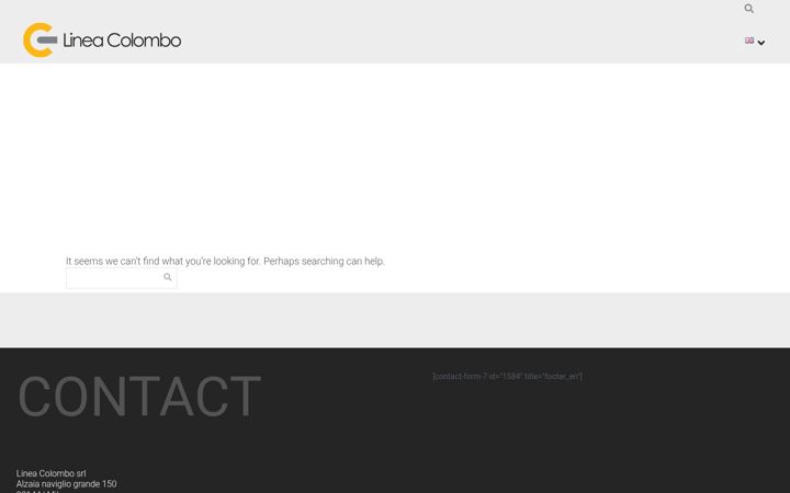 Screenshot of lineacolombo.it
