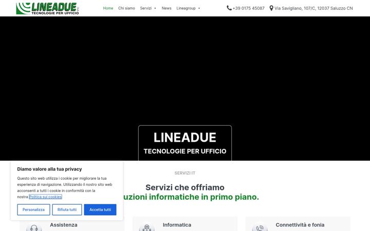 Screenshot of lineadue.it
