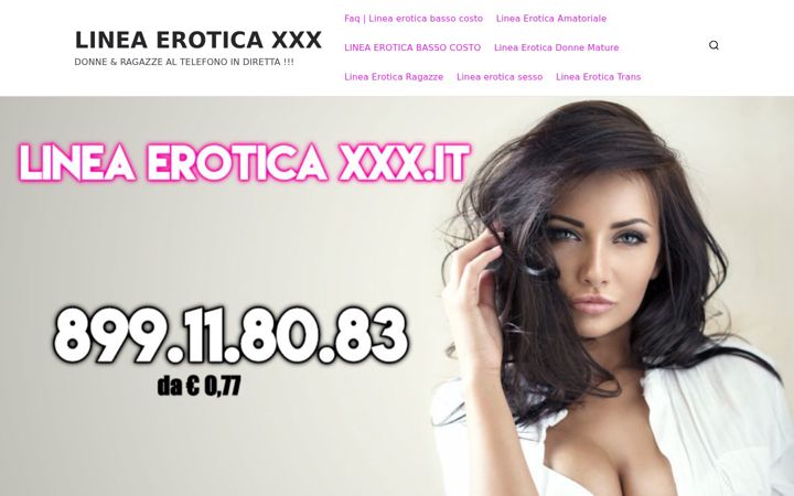 Screenshot of lineaeroticaxxx.it