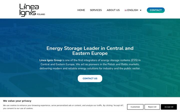Screenshot of lineaignis.com
