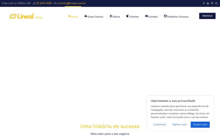 Screenshot of lineal.com.br
