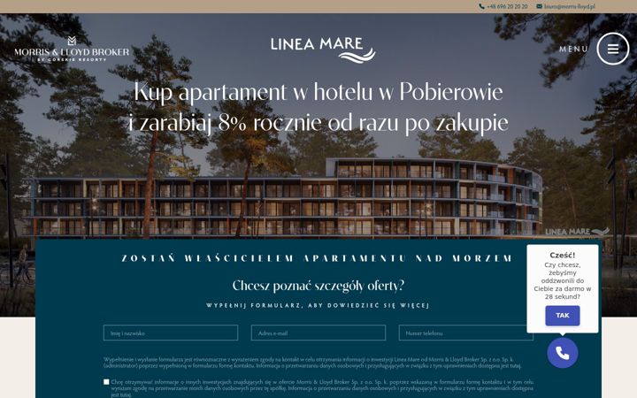 Screenshot of lineamare-pobierowo.pl