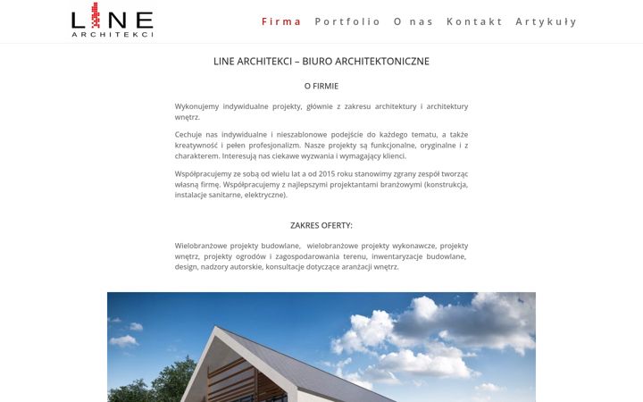 Screenshot of linearchitekci.pl