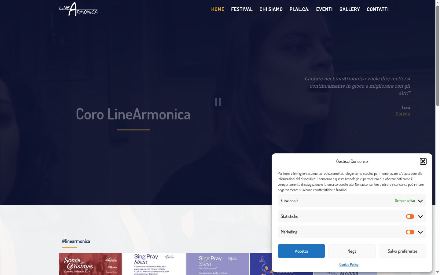 Capture d'écran de la bannière de consentement affichée avant toute interaction