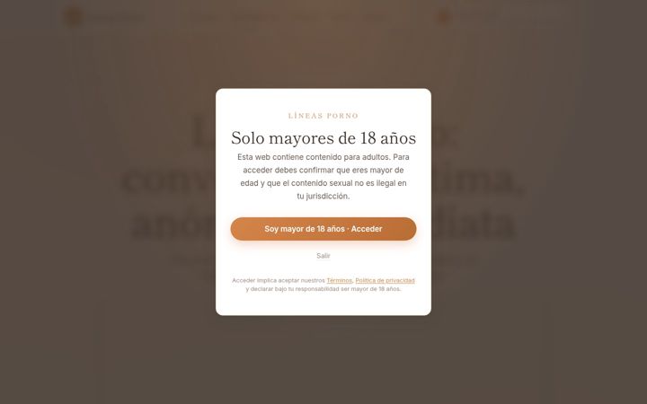 Screenshot of lineasporno.com