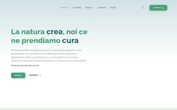Screenshot of lineaverdetreeclimbing.it