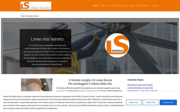 Screenshot of lineavita-veneto.it