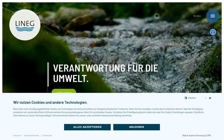 Screenshot of lineg.de