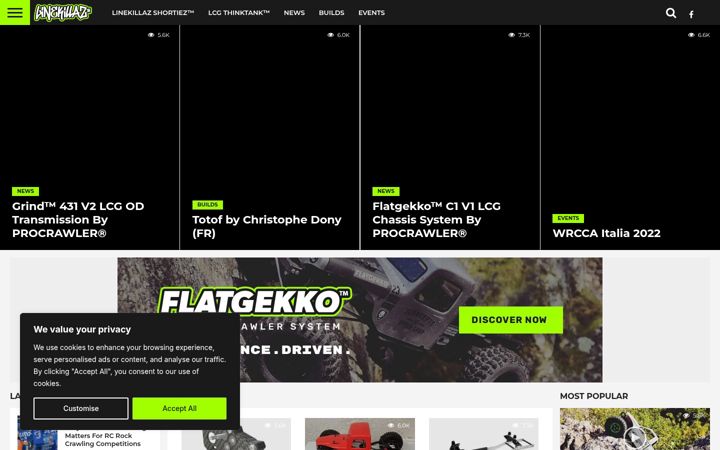 Screenshot of linekillaz.com