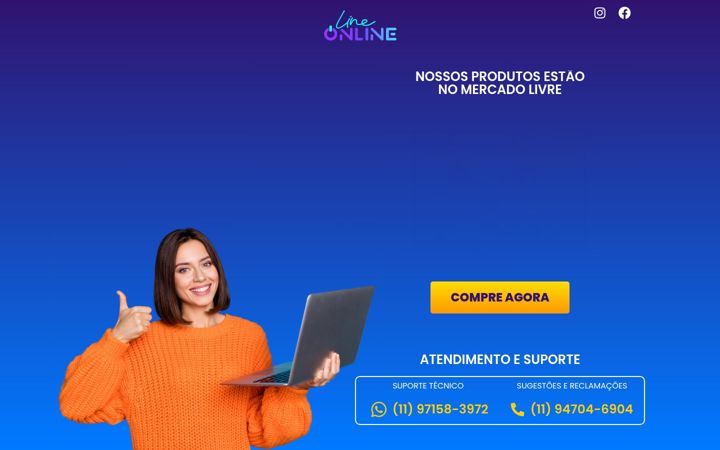 Screenshot of lineonline.com.br