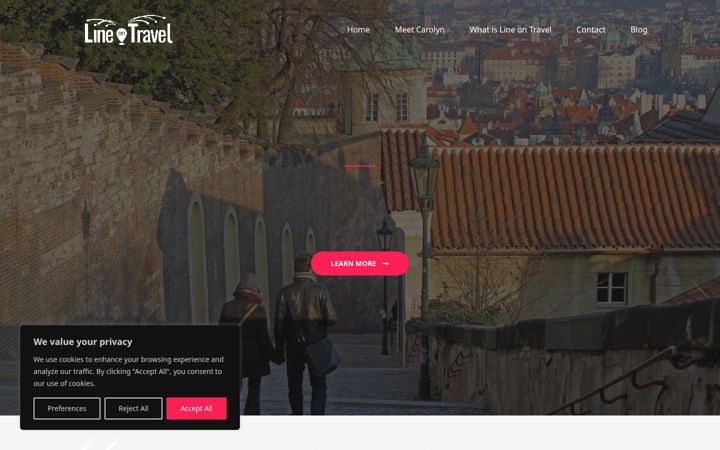 Screenshot of lineontravel.com