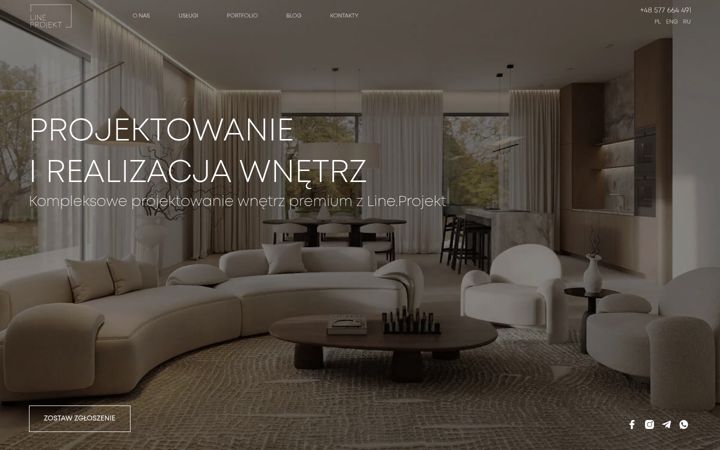 Screenshot of lineprojekt.com