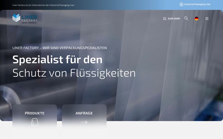 Screenshot of liner-factory.de