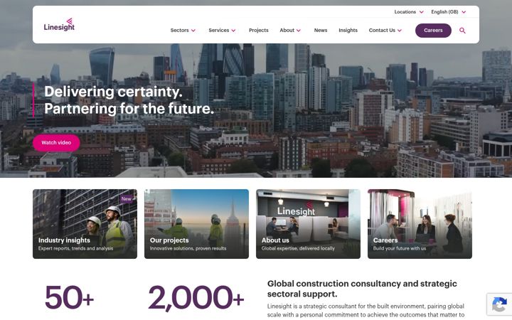 Screenshot of linesight.com