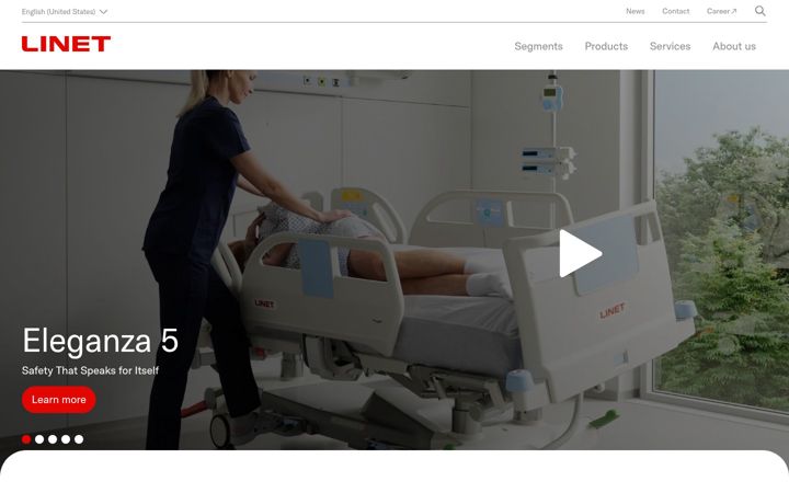Screenshot of linetamericas.com