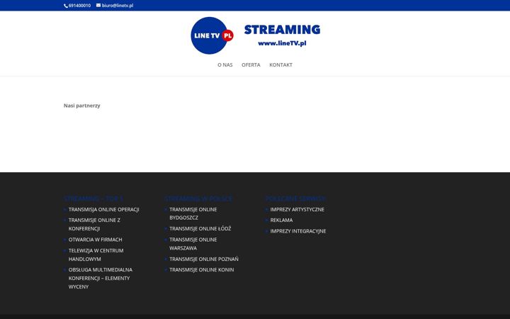 Screenshot of linetv.pl